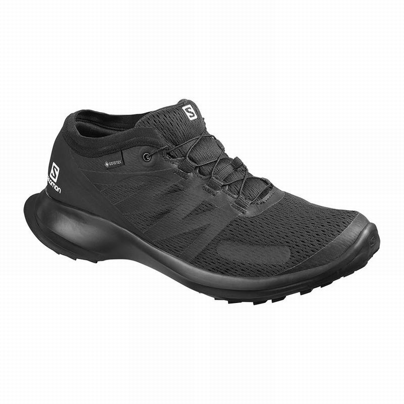 Salomon Israel SENSE FLOW GTX - Mens Trail Running Shoes - Black (ILEM-25946)